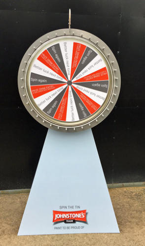 branded prize wheel